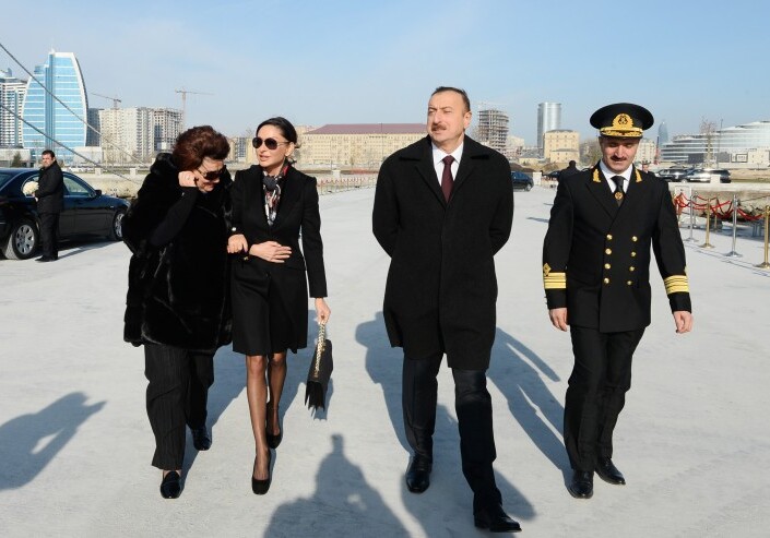 Ильхам Алиев ввел в эксплуатацию судно «Муслим Магомаев» (Фото)