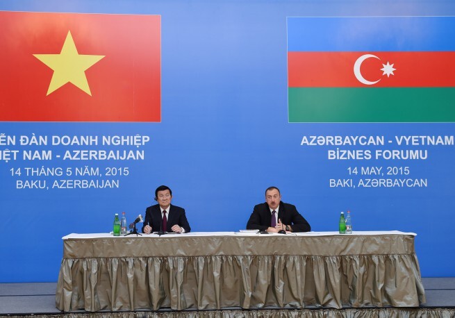 Ильхам Алиев принял участие в азербайджано-вьетнамском бизнес-форуме (Фото)