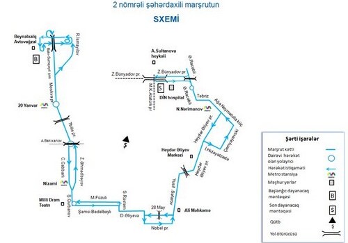 Два автобусных маршрута в Баку будут изменены - Схема движения