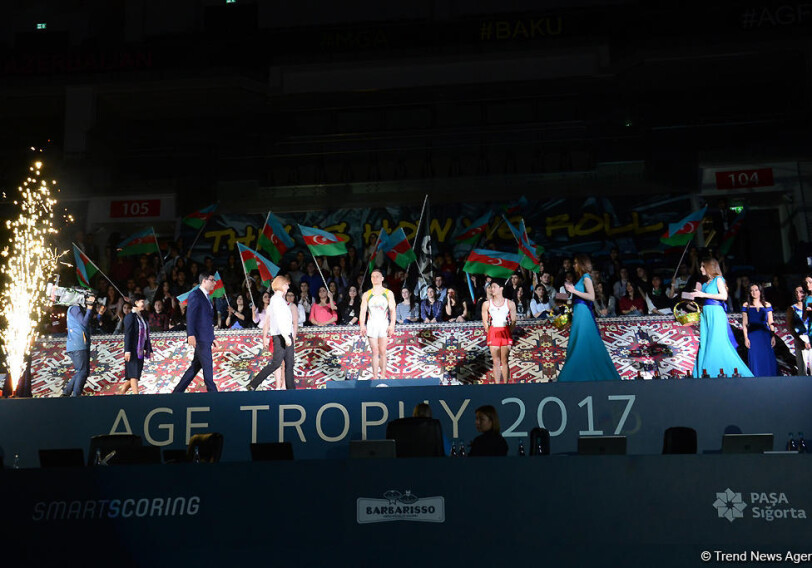 Победители и призеры первого дня финалов Кубка мира по спортивной гимнастике- Церемония награждения в Баку (Фото)