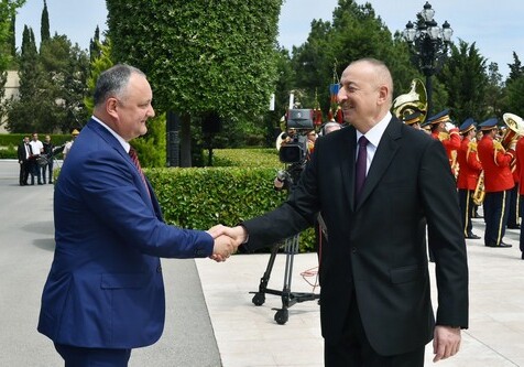 Состоялась встреча президентов Азербайджана и Молдовы (Фото-Обновлено)