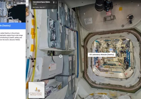 Google и NASA запустили виртуальную экскурсию по МКС
