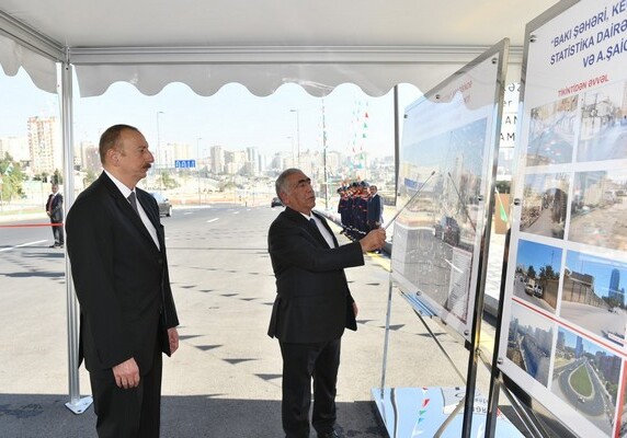 Президент Азербайджана принял участие в открытии новых дорог на территории бывшей «Советской» (Фото)