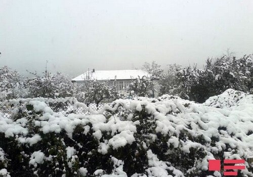 В Хыналыге высота снежного покрова достигла 22 см