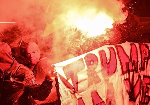 В Швейцарии прошли массовые протесты против поездки Трампа в Давос