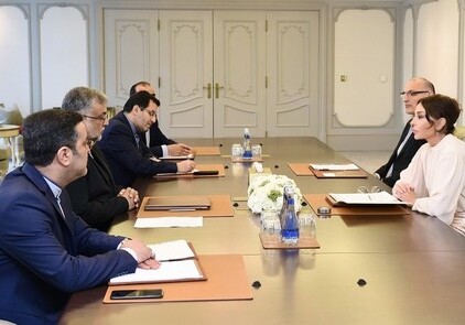 Мехрибан Алиева встретилась с главой Организации культуры и исламских связей Ирана (Фото)