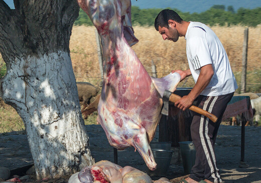 В Баку запретят разделку мяса на улицах
