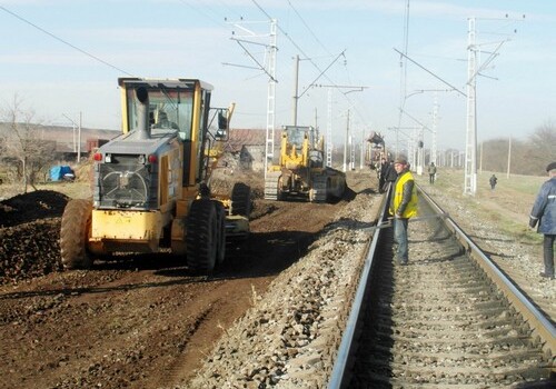 Начат ремонт 5 км железнодорожных путей на участке Гёран-Кюрекчай (Фото)