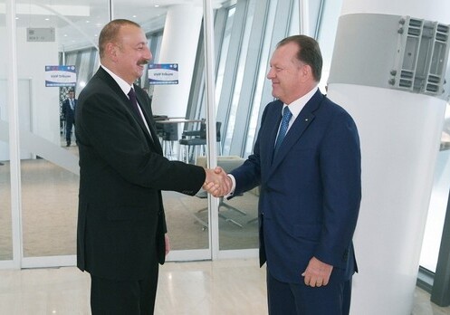 Президент Азербайджана встретился с президентом Международной федерации дзюдо (Фото)