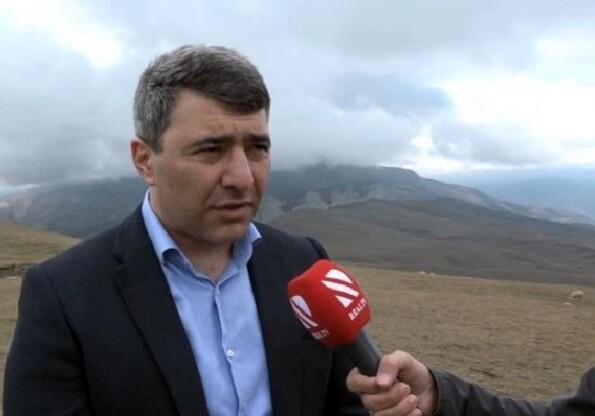 Азербайджанский министр дал интервью на высоте 1650 метров (Видео)