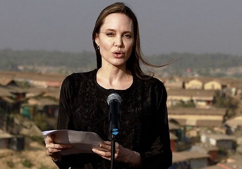 Анджелина Джоли выступила перед мусульманами-рохинджа