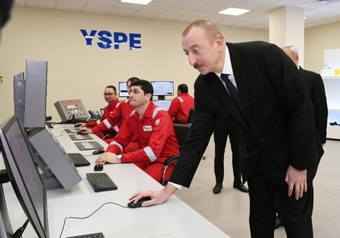 Президент Ильхам Алиев принял участие в открытии в Сумгайыте завода по производству высокоплотного полиэтилена (Обновлено-Фото)