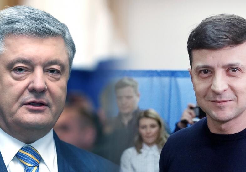 Зеленский лидирует с 73,2% голосов, Порошенко набирает 25,3% - Экзит-пол