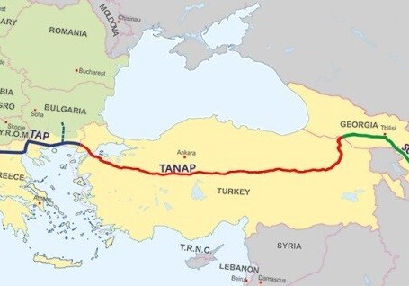 Азербайджанский газ доставлен по TANAP на границу Турции с Европой