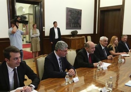 Президент Сербии принял делегацию азербайджанских ученых (Фото)