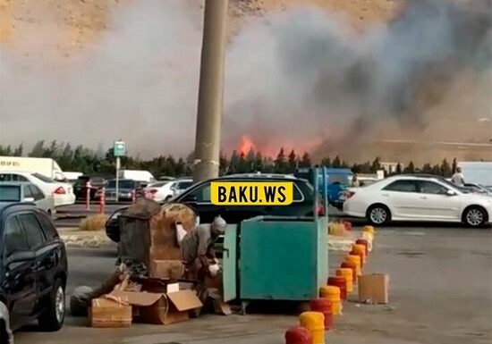 Пожар на территории ТЦ «Садарак»  (Видео)