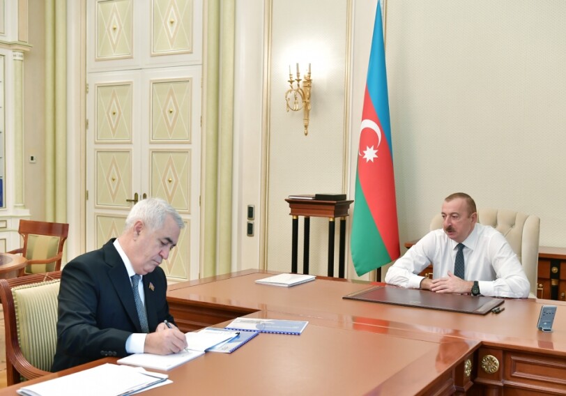 Президент Ильхам Алиев принял председателя ЗАО «Азербайджанские железные дороги» (Фото-Видео)