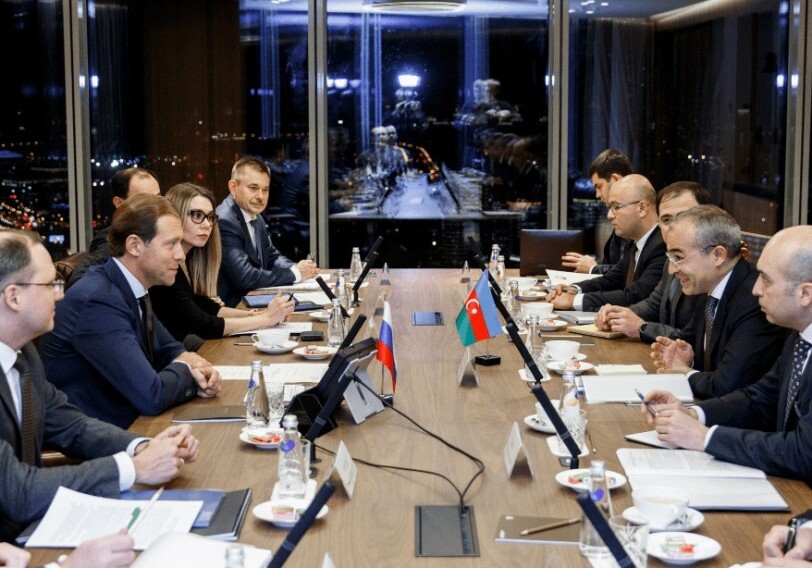 Министр экономики Азербайджана встретился в Москве с Мантуровым (Фото-Видео)