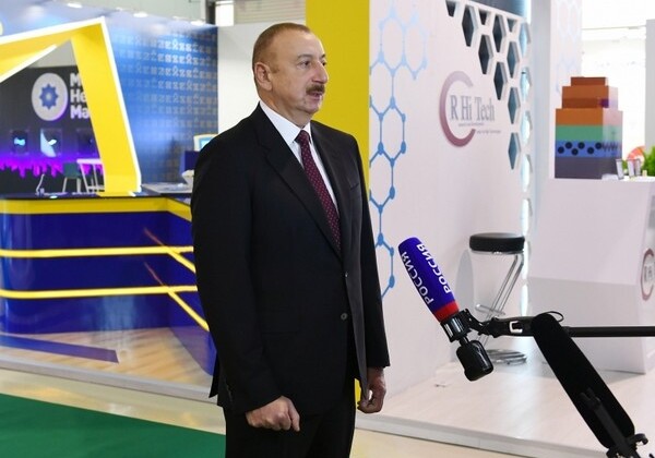 Телеканал «Россия-24» показал репортаж о выставке Bakutel, куда вошло и интервью Президента Ильхама Алиева (Фото-Видео)