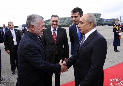 Король Иордании прибыл с официальным визитом в Азербайджан (Фото)