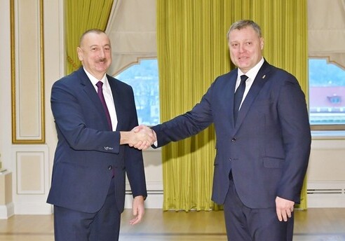 Президент Азербайджана принял губернатора Астраханской области РФ (Фото-Обновлено)