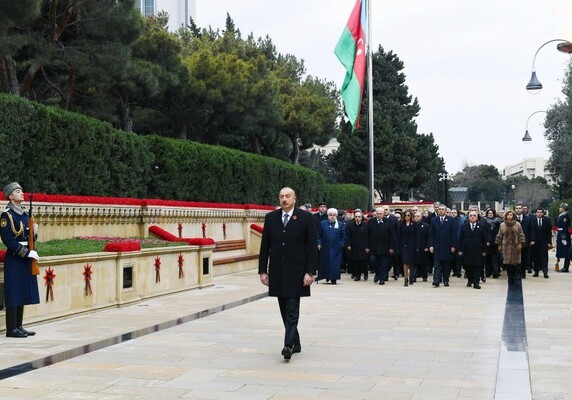 Президент Азербайджана почтил светлую память шехидов 20 Января (Фото-Видео-Обновлено)