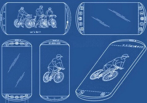 Samsung запатентовала смартфон с округленным экраном