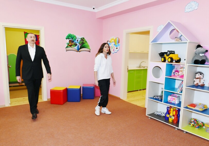 Сдан в эксплуатацию ясли-детский сад №2, построенный по инициативе Фонда Гейдара Алиева (Фото)