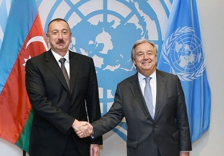 Ильхам Алиев позвонил генсеку ООН Антониу Гутерришу