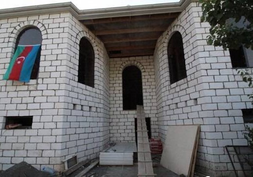 В Газахе возводится дом для семьи майора Ахмедова, погибшего в июльских боях (Фото)