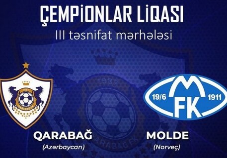 Лига чемпионов: сегодня «Карабах» сыграет с «Мольде»