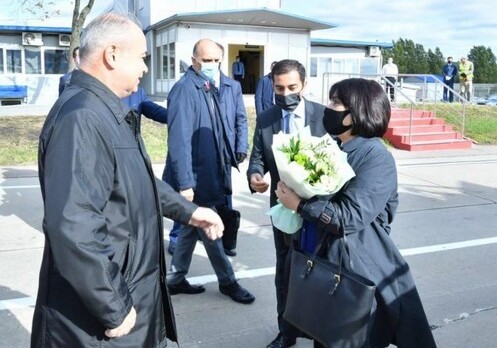 Председатель Милли Меджлиса прибыла с официальным визитом в Россию (Фото)