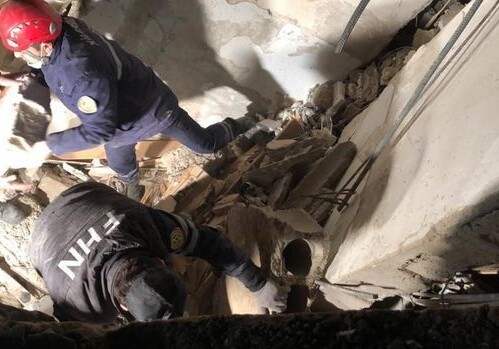 TƏBİB о состоянии пострадавших в результате взрыва в Хырдалане- К поискам оставшегося под завалами привлечены собаки-ищейки