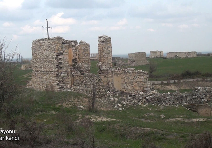 Видеокадры из села Багбанлар Агдамского района