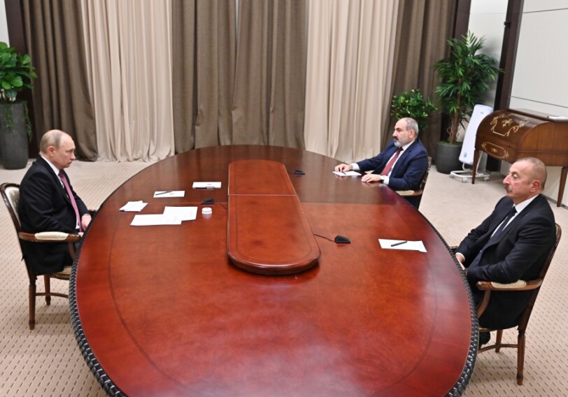 Обнародовано Заявление президента Азербайджана, премьер-министра Армении и президента России