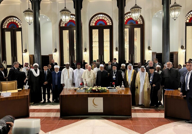 Аллахшукюр Пашазаде в Бахрейне встретился с Папой Римским Франциском (Фото)