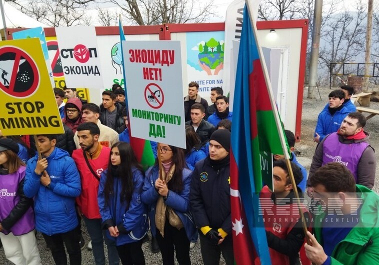 Экоакция на дороге Ханкенди-Лачын продолжается 99 дней: требования неизменны