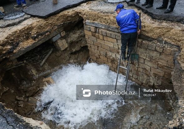 Авария на водопроводе: без воды остались Ясамальский и Сабаильский районы (Фото-Видео)