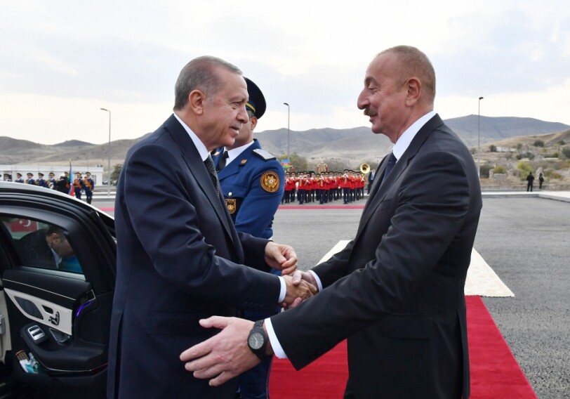 В Джебраиле состоялась церемония официальной встречи президента Турции (Фото)