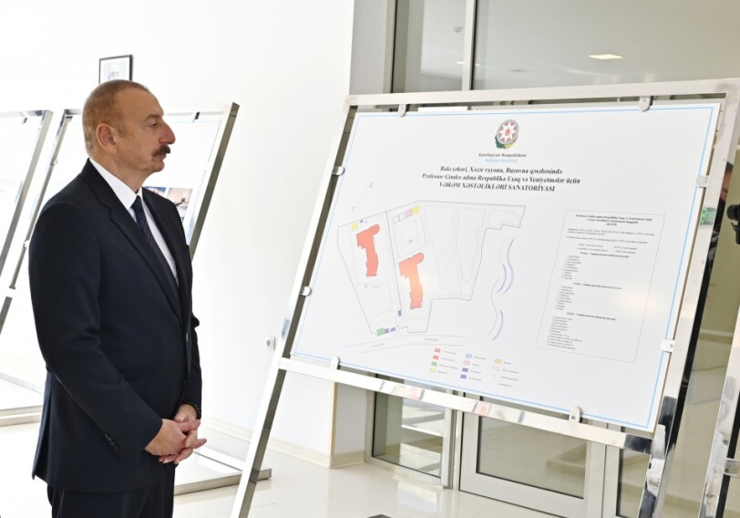 Президент Азербайджана принял участие в открытии детского туберкулезного санатория (Фото)