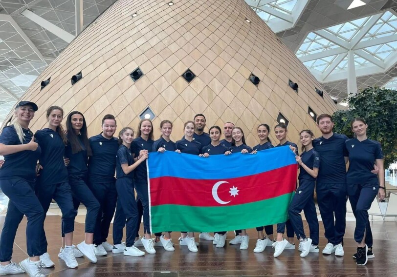 Сборная Азербайджана по художественной гимнастике отправилась на чемпионат мира (Фото)
