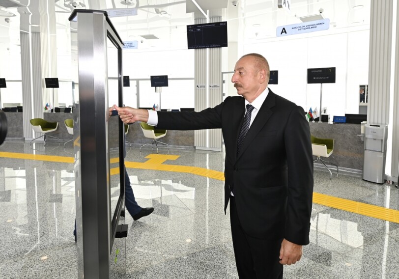 Ильхам Алиев принял участие в церемонии открытия Сумгайытского регионального центра ASAN Xidmət №2 (Фото-Обновлено)