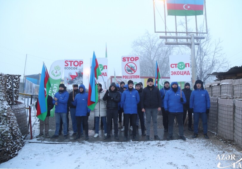 Дорога Лачин–Ханкенди: мирная акция экоактивистов продолжается 58 дней