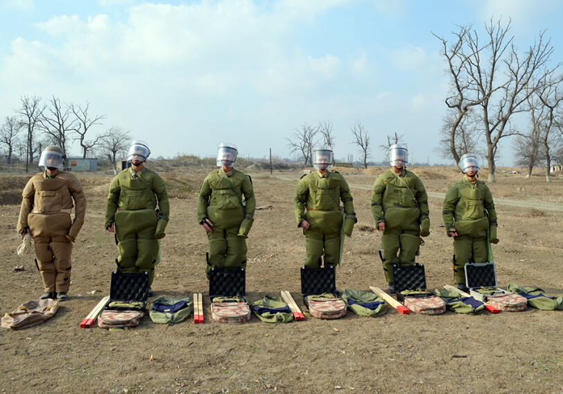 Инженерные подразделения ВС Азербайджана проводят занятия по боевой подготовке (Фото-Видео)