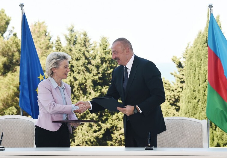 Азербайджан и ЕС подписали соглашение по стратегическому сотрудничеству в сфере энергетики (Фото)