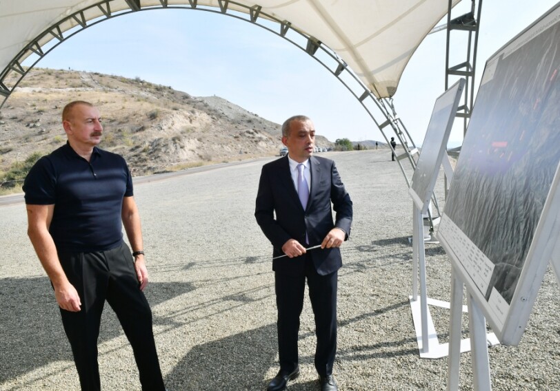 Ильхам Алиев ознакомился в Губадлы с проектами водохранилищ «Забухчай» и «Бергюшадчай» (Фото)