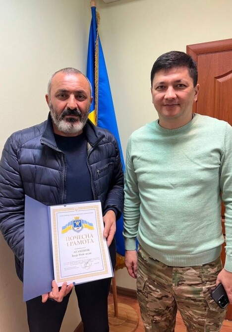 Проживающий в Украине азербайджанец награжден за гуманитарную помощь