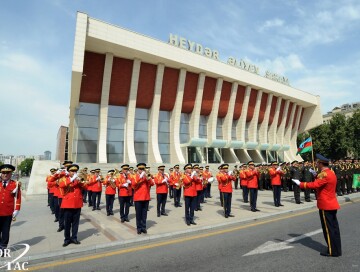 В Баку прошли выступления военных оркестров (Фото-Видео)
