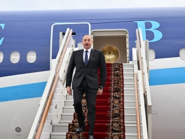 Президент Азербайджана прибыл с рабочим визитом в Россию (Фото-Добавлено)
