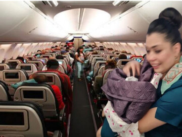 На борту самолета Ташкент - Стамбул родился ребенок (Фото)